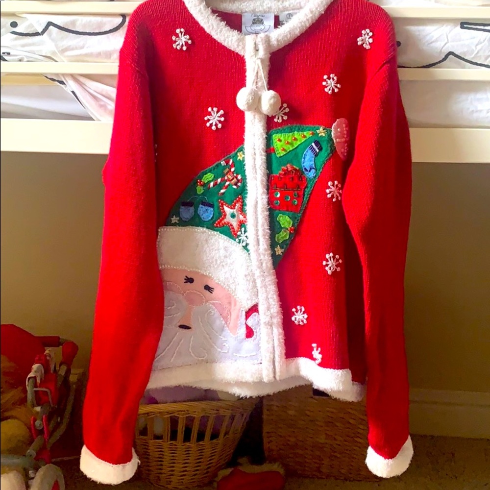 Tiara vintage Santa sweater